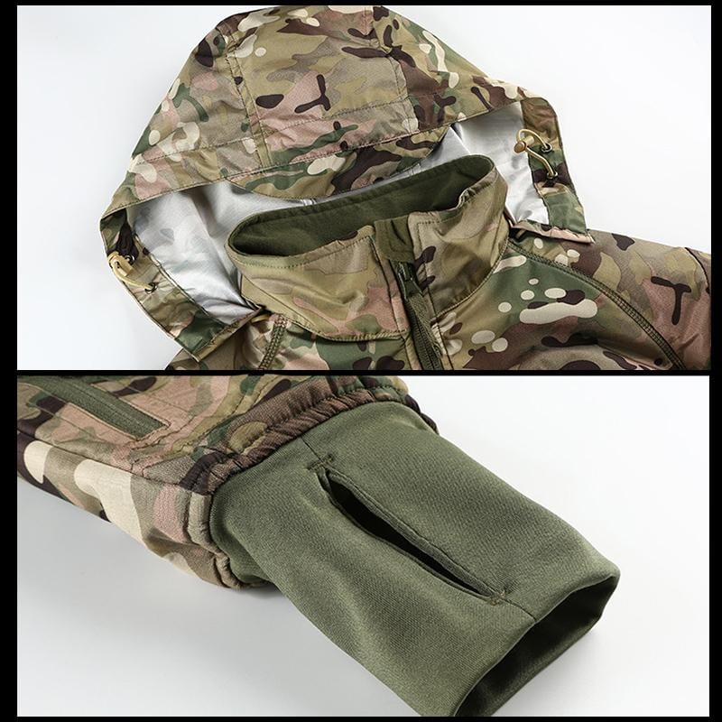 Heren Jas Waterdicht met Afneembare Kap en Duimopening - Winterbestendig Polyester 7