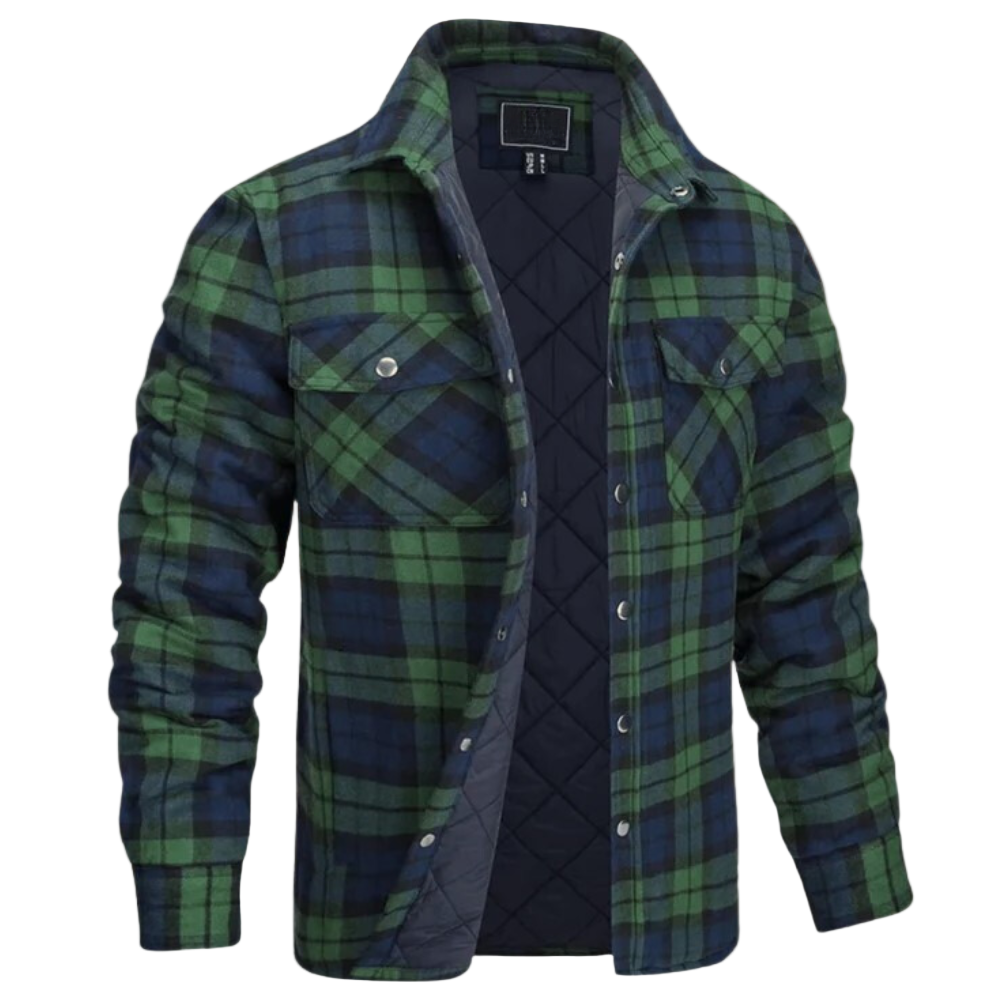 Heren Jas Winter Geruit Comfortabel en Stijlvol 1