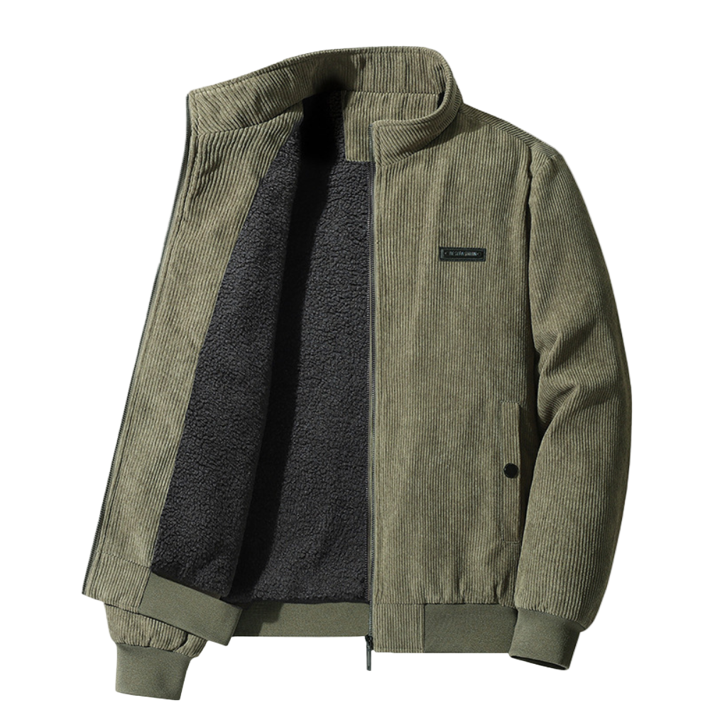 Heren Jas Winter Retro Fløjlsjakke met Tijdloos Design 0