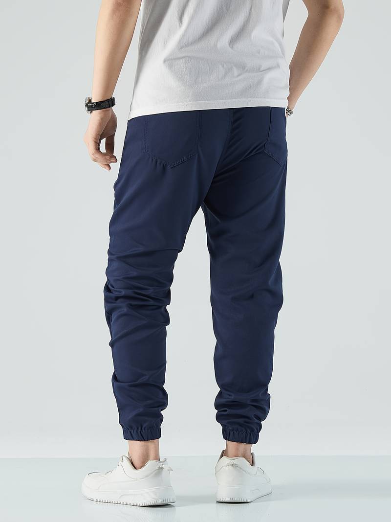 Heren Jogging Broek 4-Way Stretch Polyester Comfortabele Fit 1
