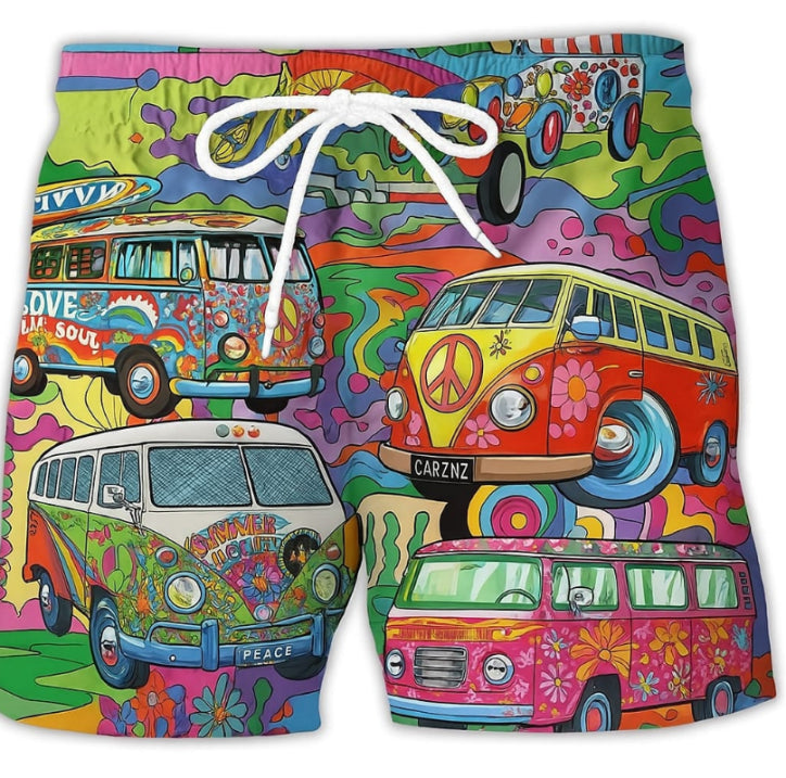 Heren Korte Broek Graffiti Stijl 0