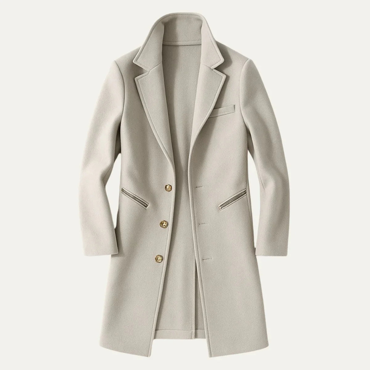 Heren Lange Trenchcoat Klassiek 2