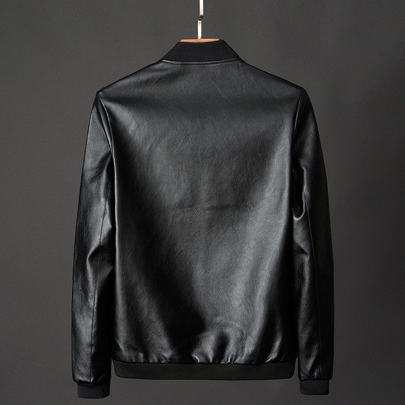 Heren Leren Motorjack Urban Stijl Weerbestendig 3