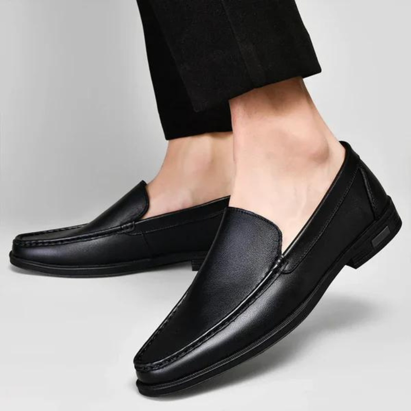 Heren Loafers Klassiek Design Zwart 6