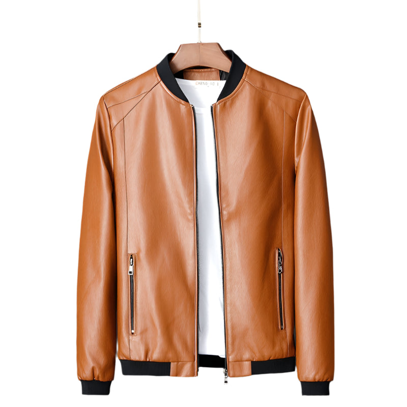 Heren Motorjack Leather Urban Style 0