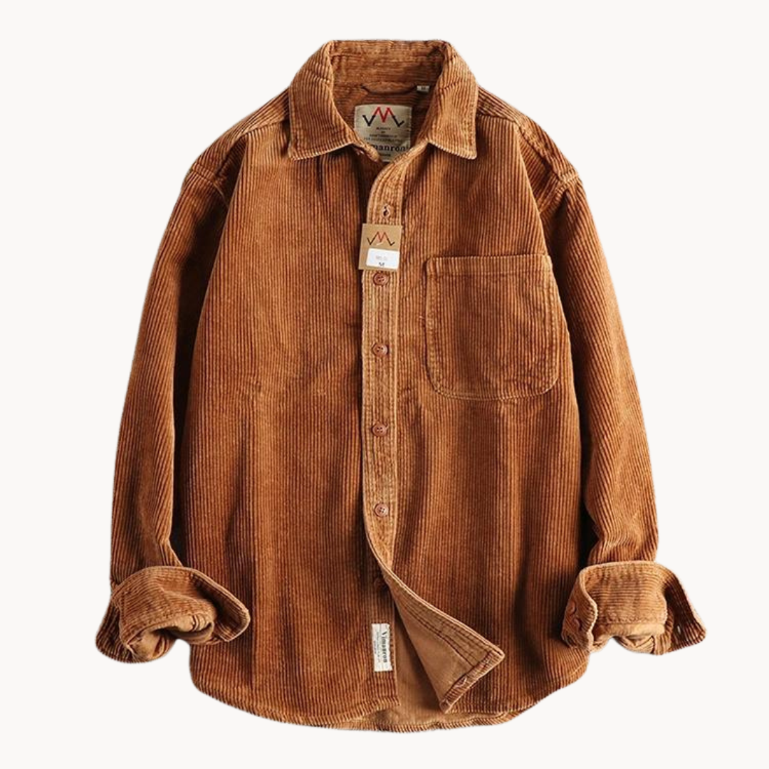 Heren Overhemd Casual Met Relaxed Fit en Borstzak 1