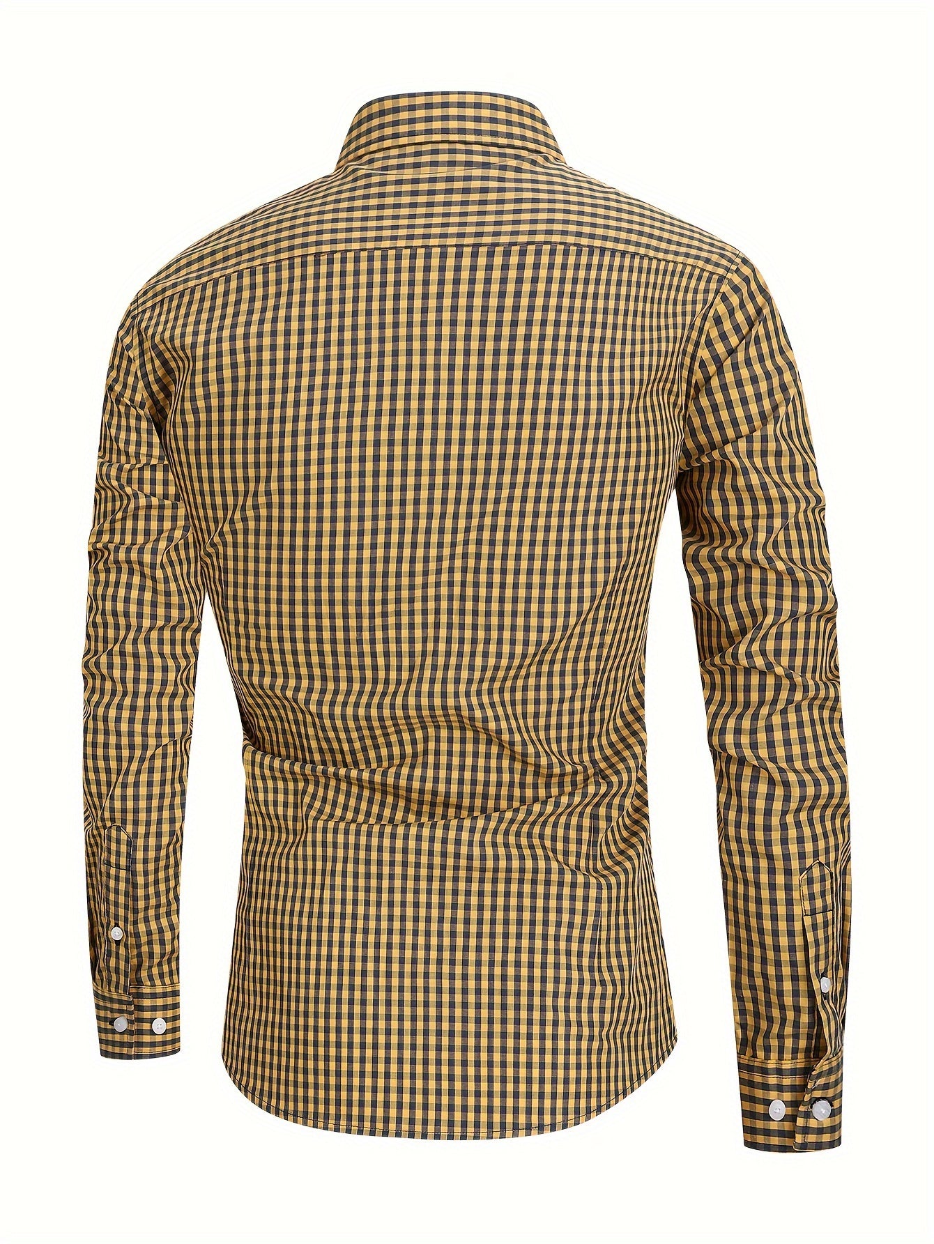 Heren Overhemd Ruitpatroon Modern Stijlvolle Look 3
