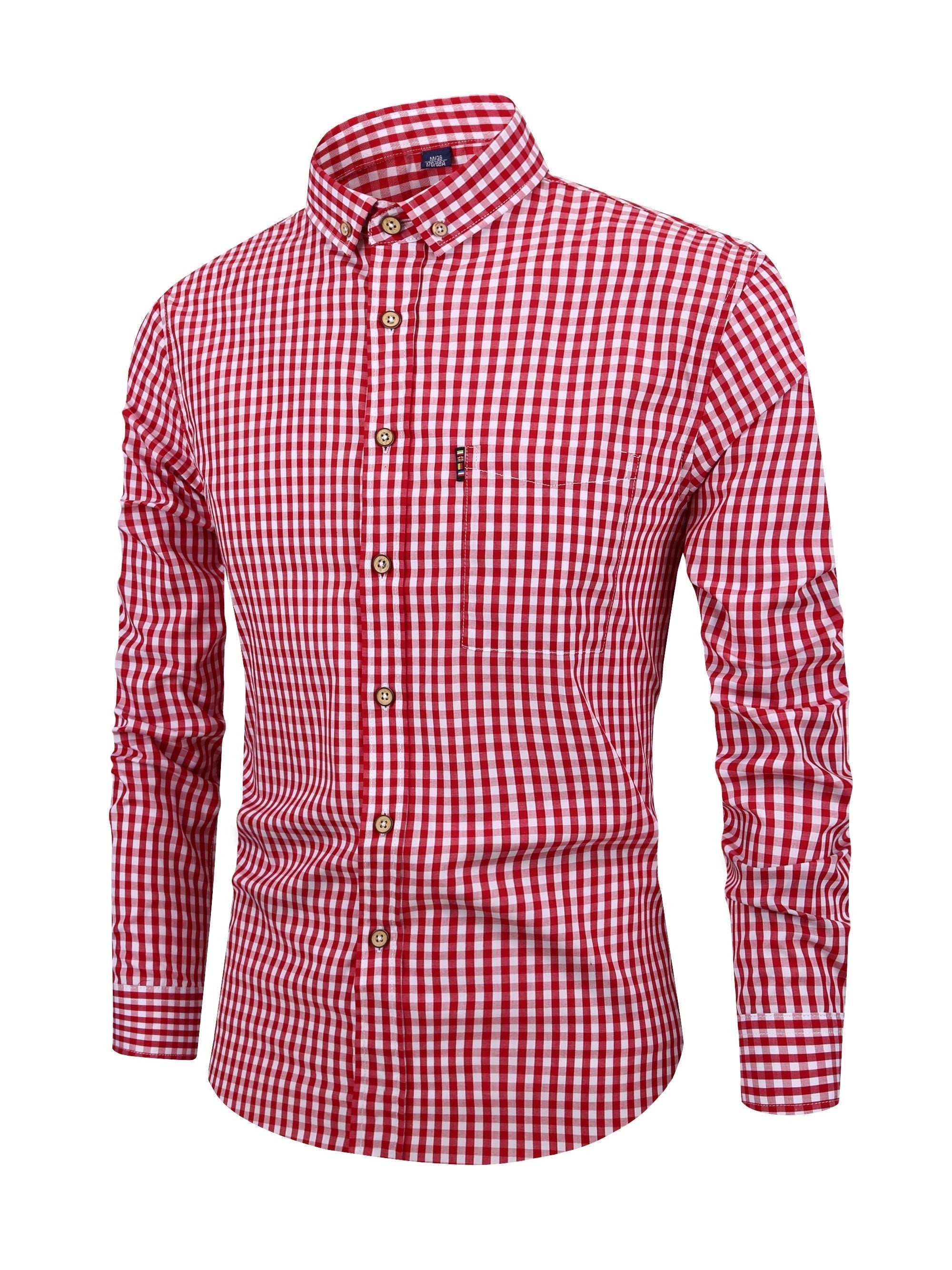 Heren Overhemd Ruitpatroon Modern Stijlvolle Look 4