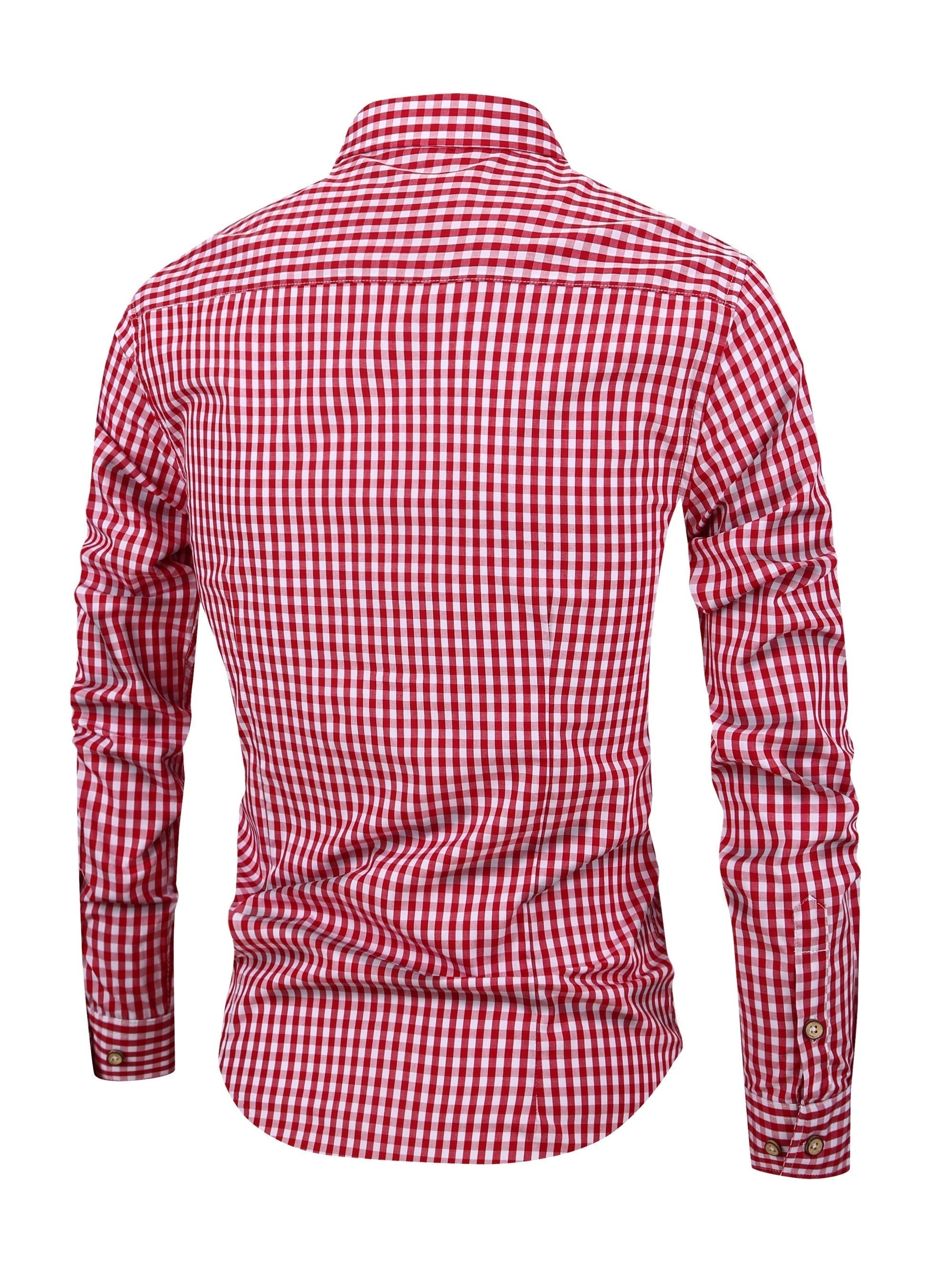 Heren Overhemd Ruitpatroon Modern Stijlvolle Look 5