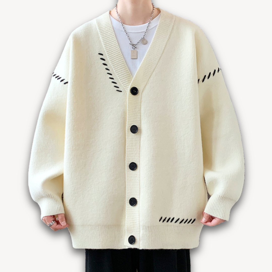 Heren Oversized Vest Met Knoopsluiting 1