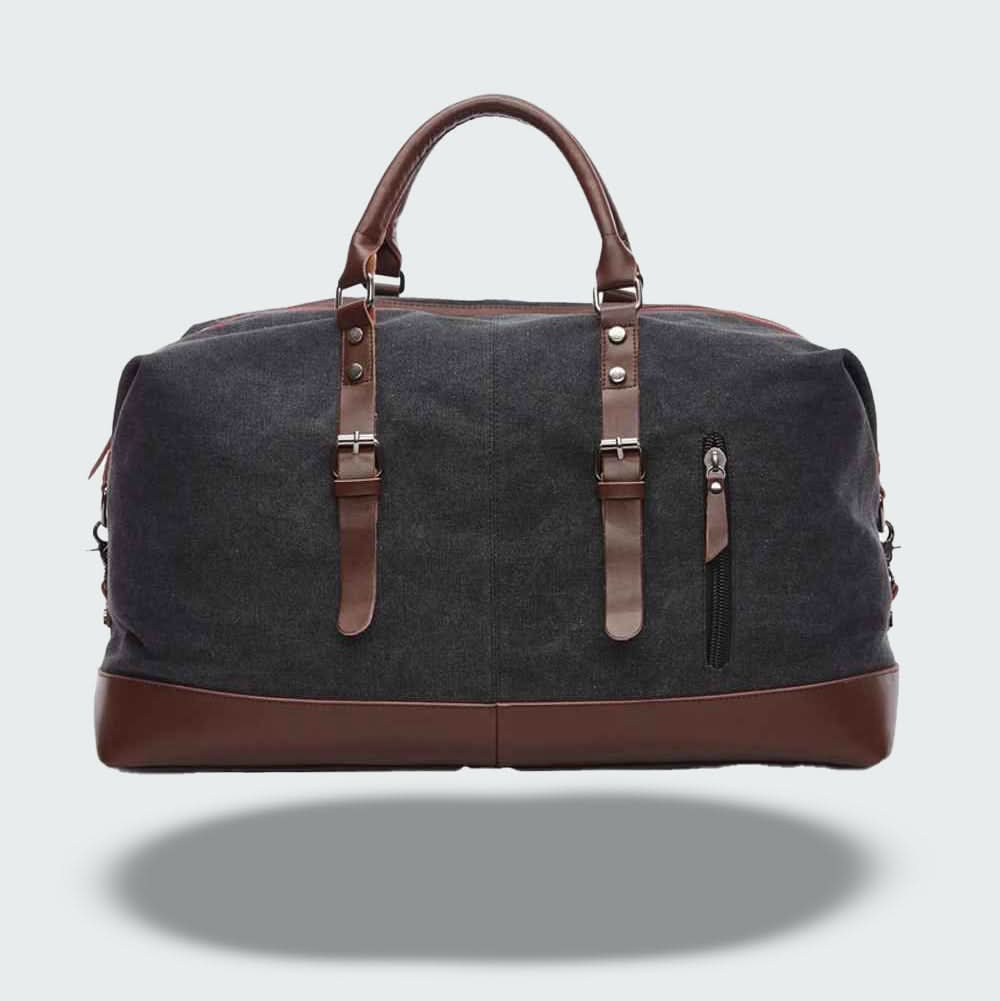 Heren Plunjezak Canvas met Leren Accenten 6