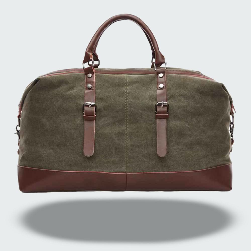Heren Plunjezak Canvas met Leren Accenten 7