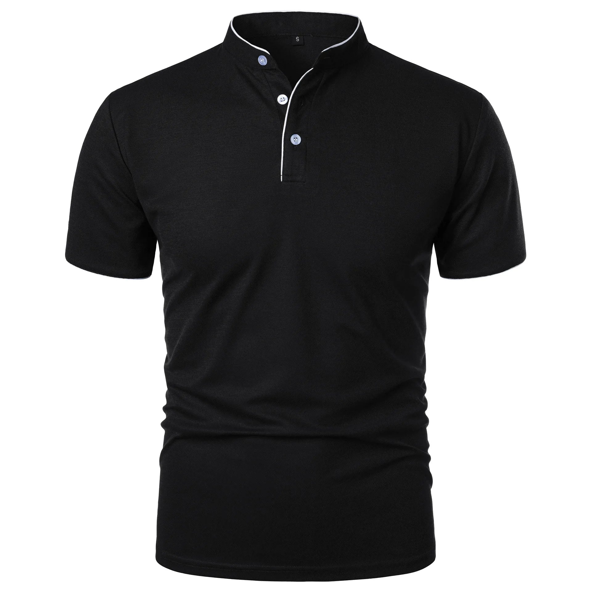 Heren Polo Shirt Korte Mouwen Casual Stijl Ademend Katoen 1