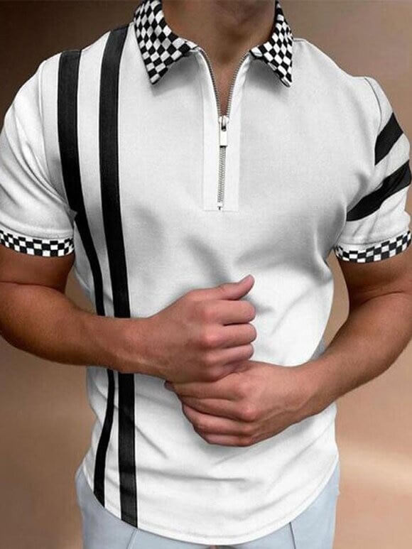 Heren Polo Shirt Met Omgeslagen Kraag 10