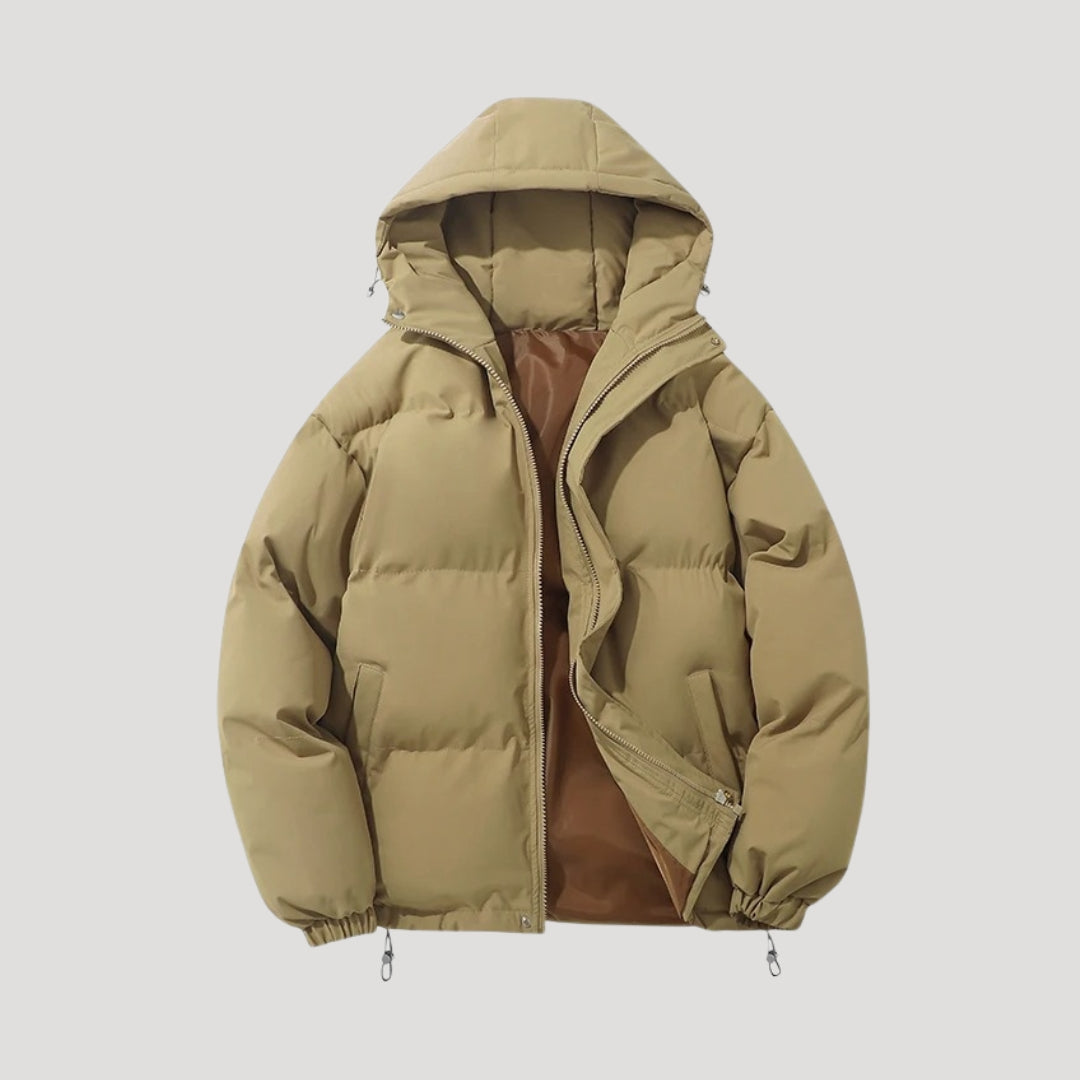 Heren Pufferjack met Capuchon voor de Winter Moderne Snit 6