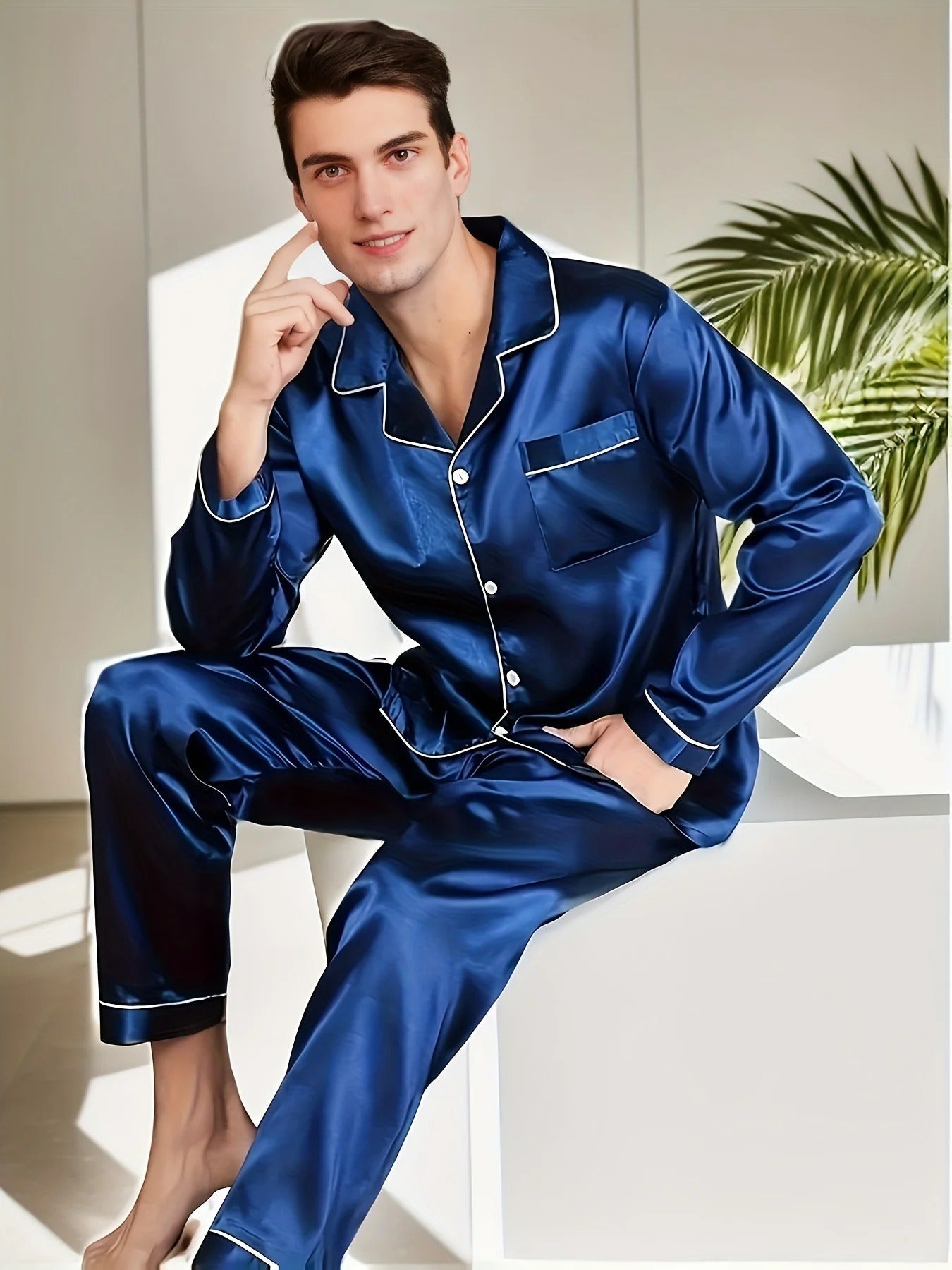 Heren Pyjama Luxe Stijlvol 5