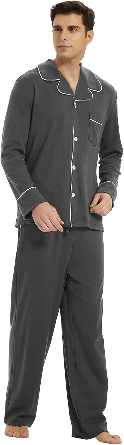 Heren Pyjama Set Comfortabel Klassiek 5