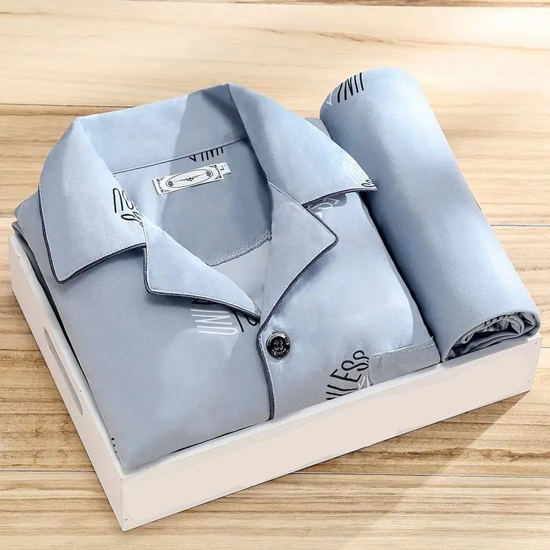 Heren Pyjamaset Klassiek Comfortabel 3