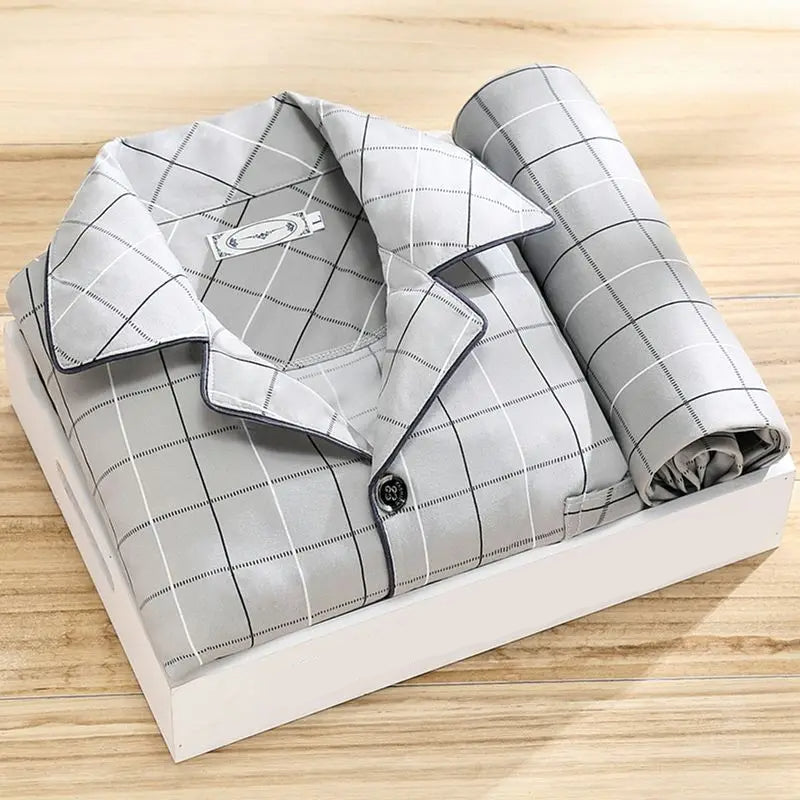 Heren Pyjamaset Klassiek Comfortabel 5