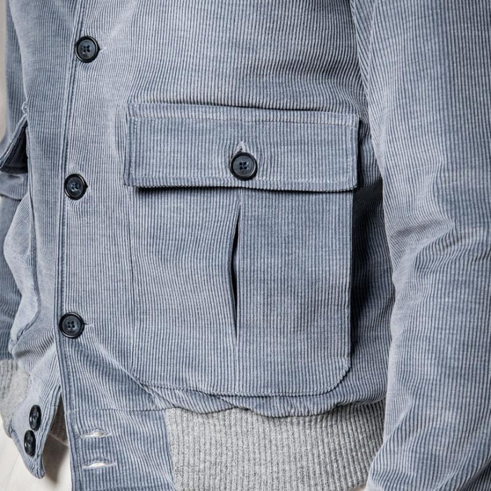 Heren Rib Fluwelen Jas Modern Casual 4