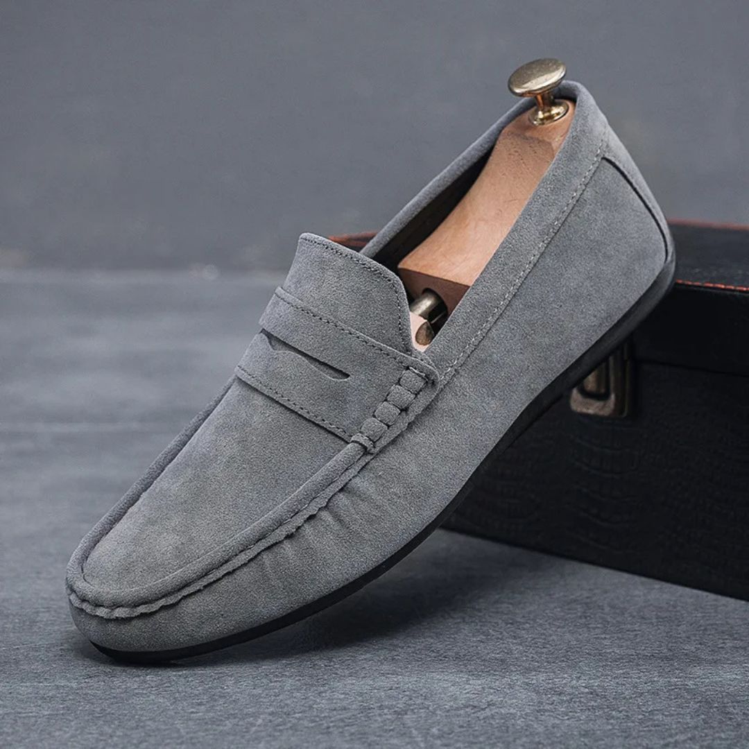 Heren Schoenen Instappers Suède Casual Rubber Zool 2