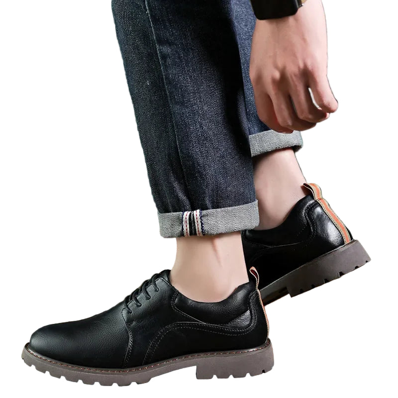 Heren Schoenen Leren Casual British Style 3