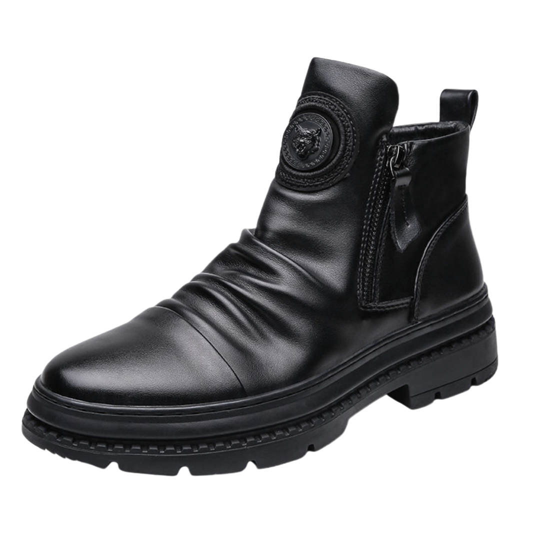 Heren Schoenen Leren Stævleschoenen Moderne Stijl 2