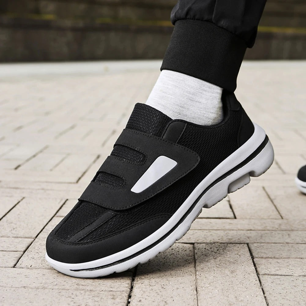 Heren Schoenen Voor Brede Voeten Met Klittenbandsluiting 5