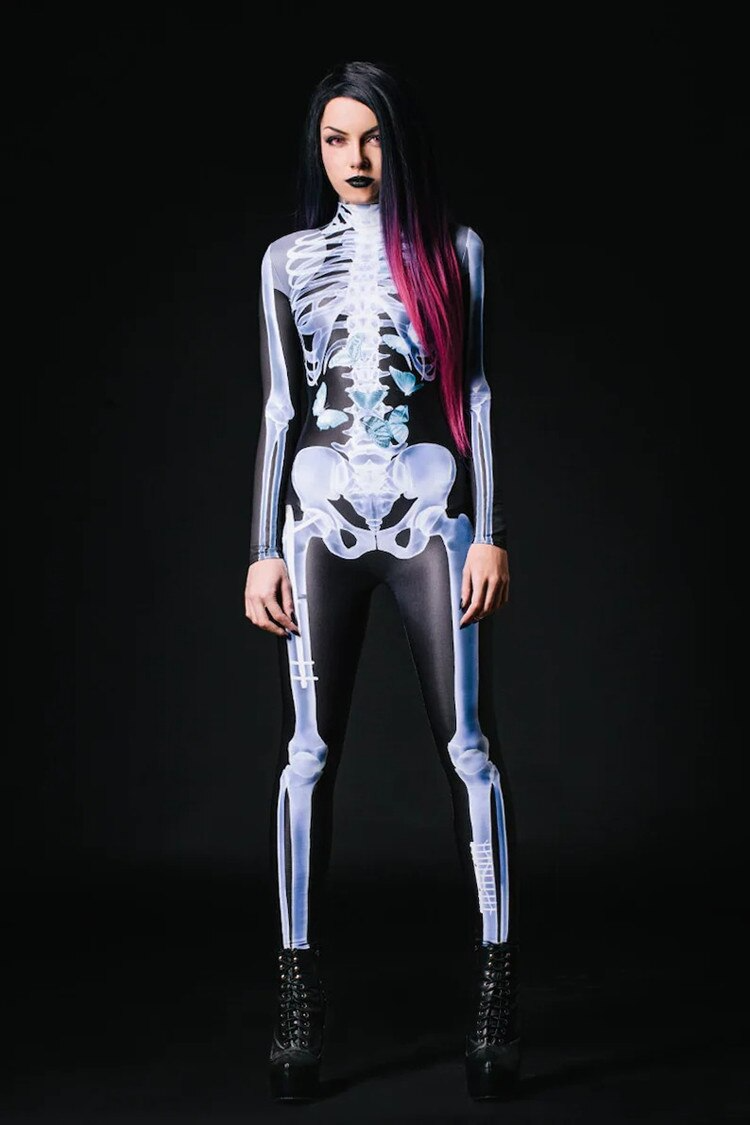 Heren Skelettenzug GlowInTheDark 0