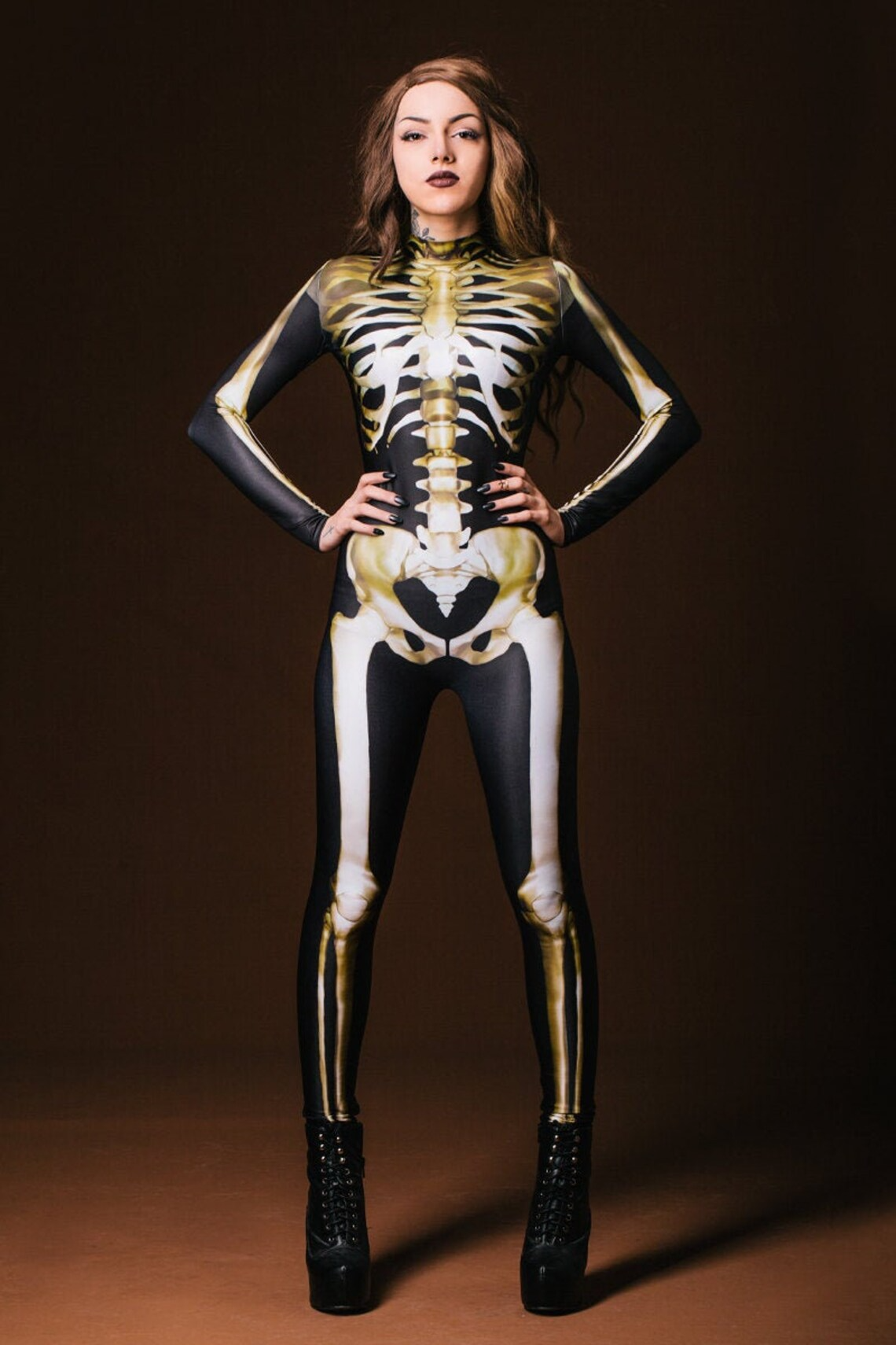 Heren Skelettenzug GlowInTheDark 8