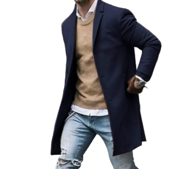 Heren Slim Fit Jacke Wol Winddicht 1