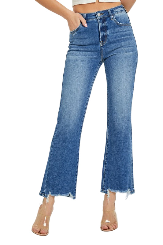 Heren Spijkerbroek Hoge Taille Rechte Denim 0