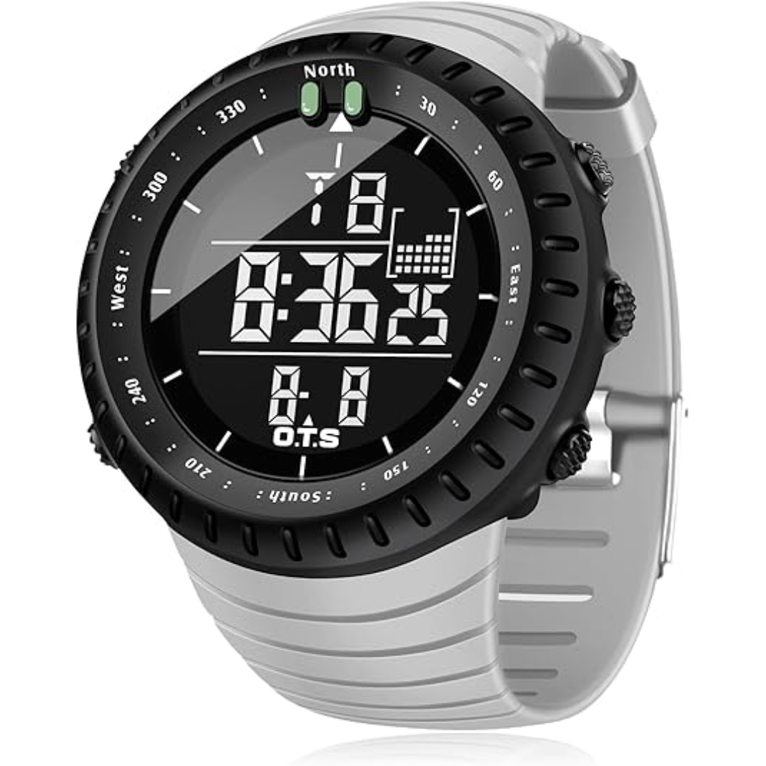 Heren Sporthorloge Digitale Tactisch Waterdicht met Stopwatch en LED Verlichting 7