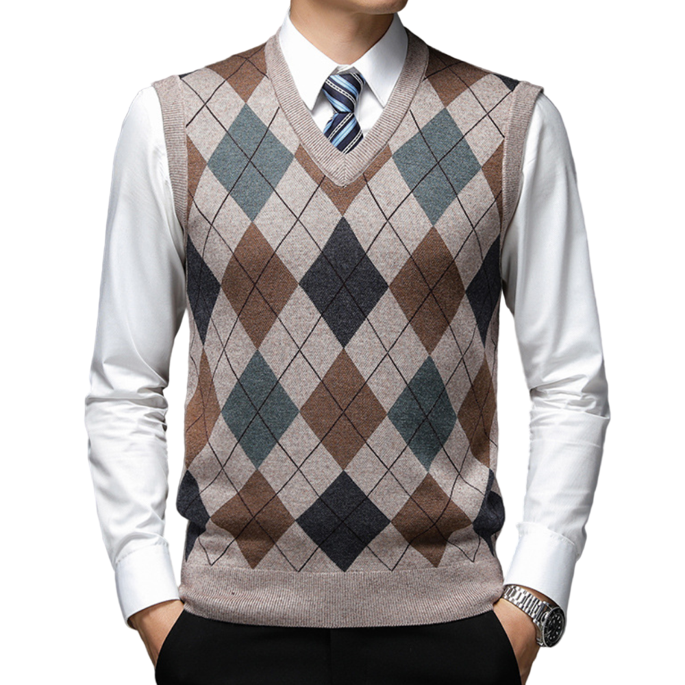 Heren Sweater Ærmeløs V-hals Casual Stijl 0