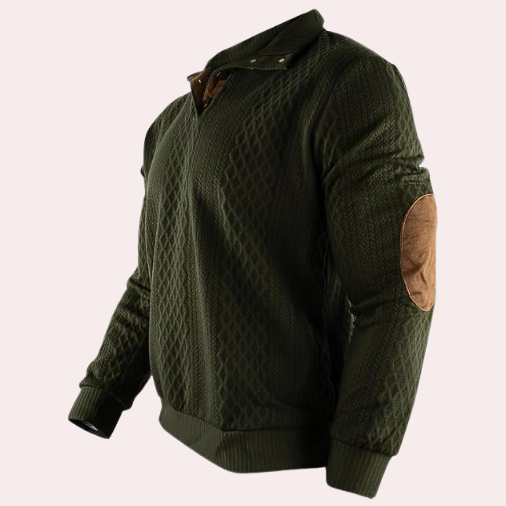 Heren Sweater met Kraveknappers Trendy 5