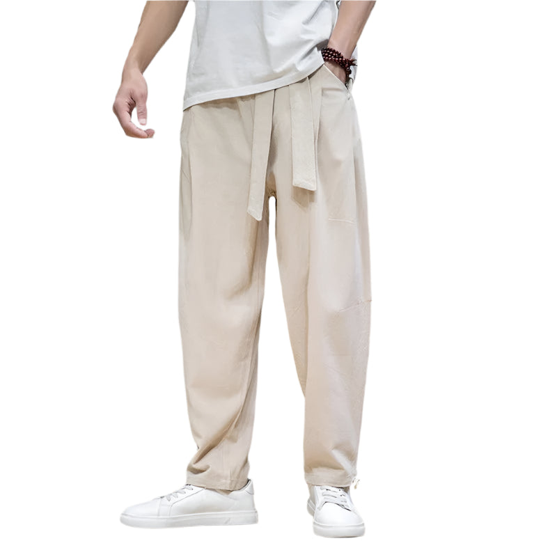 Heren Sweatpants Casual Katoen-Linnen Joggingbroek Man 0
