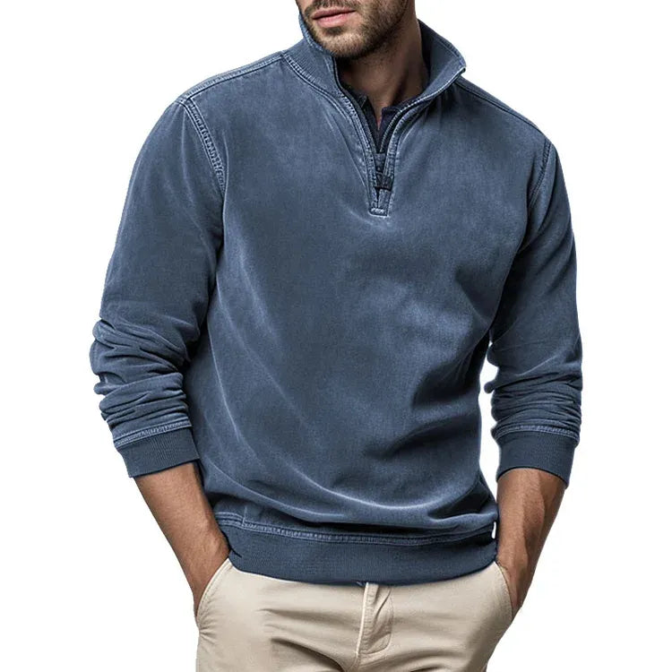 Heren Sweatshirt Vintage Stijl voor Casual Comfort 1