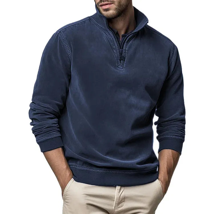Heren Sweatshirt Vintage Stijl voor Casual Comfort 8
