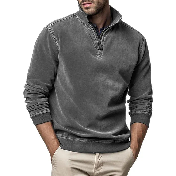 Heren Sweatshirt Vintage Stijl voor Casual Comfort 9