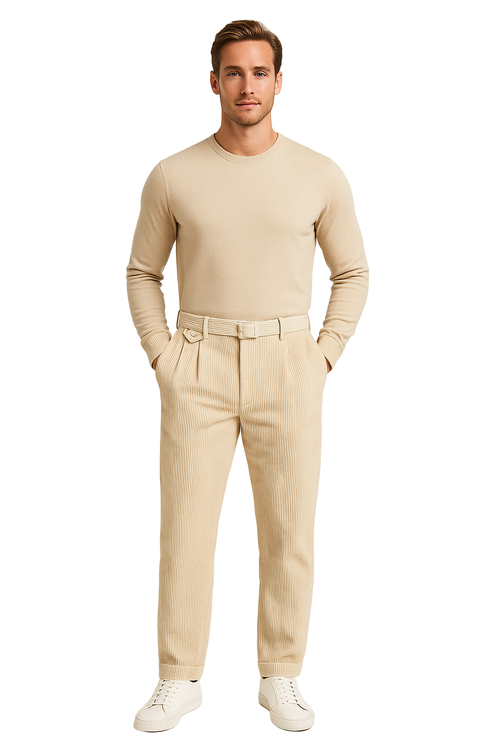 Heren Tailored Broek Wolmix Rechtafstaand 0