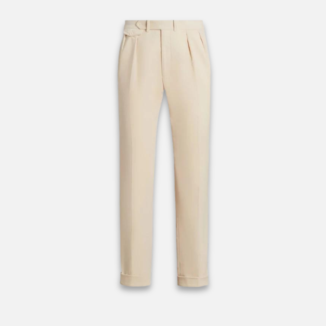 Heren Tailored Broek Wolmix Rechtafstaand 1