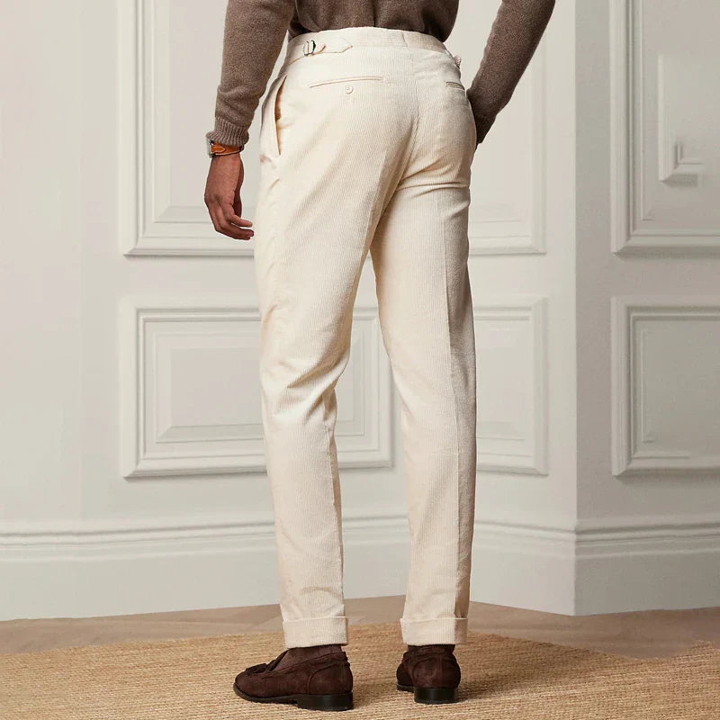 Heren Tailored Broek Wolmix Rechtafstaand 2