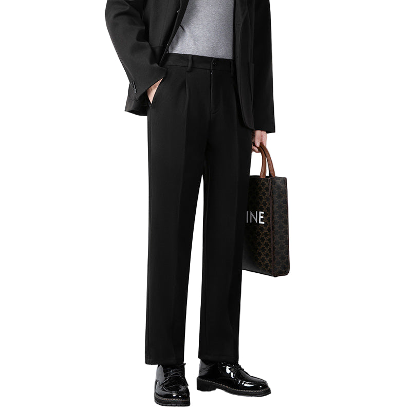 Heren Tailored Broek Wolmix Slim Fit Volledige Lengte 0