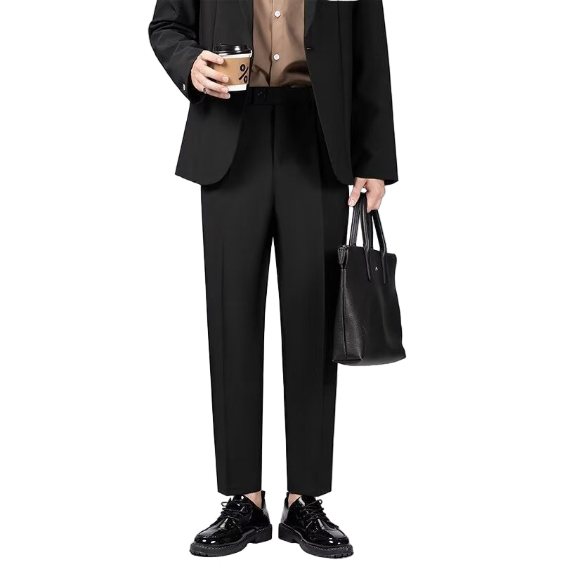 Heren Tailored Trousers Slim Fit Wolmix Enkel Lengte 0