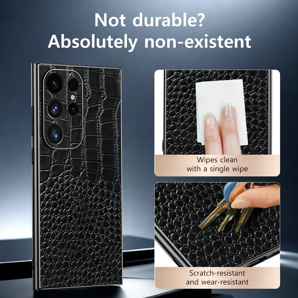 Heren Telefoon Case voor Samsung Galaxy S24 S25 Ultra Luxe Bescherming 3
