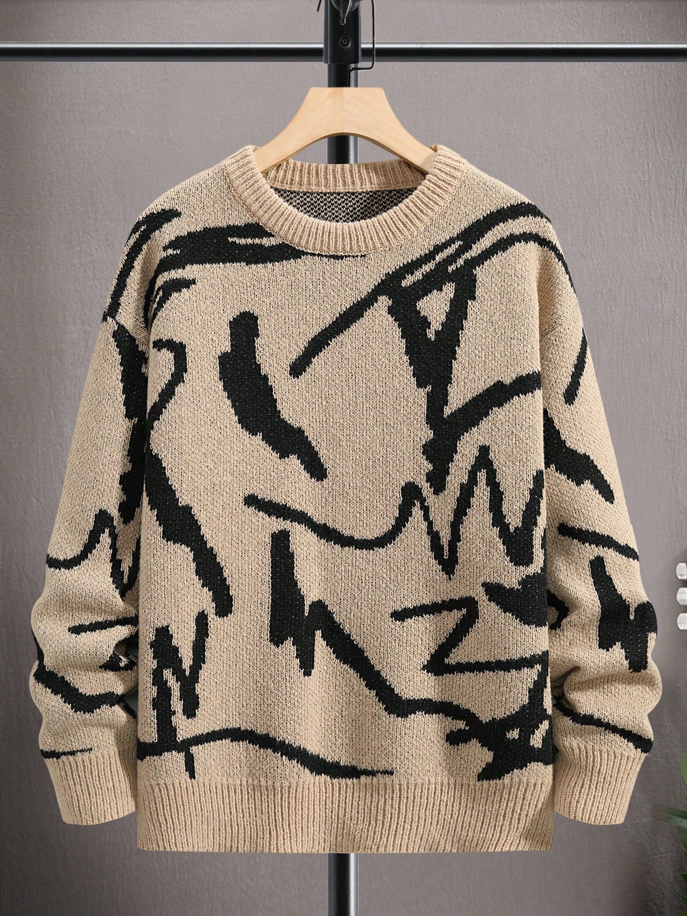 Heren Trui Casual met Grafisch Patroon 13