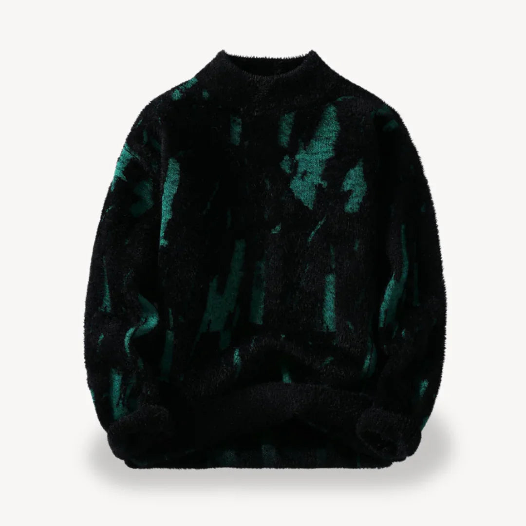 Heren Trui Casual met Koeienpatroon 1