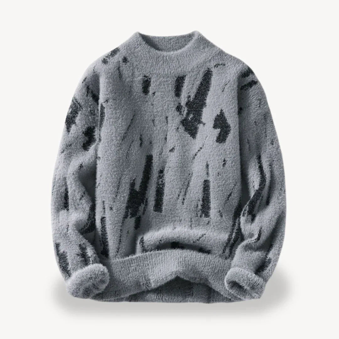 Heren Trui Casual met Koeienpatroon 2