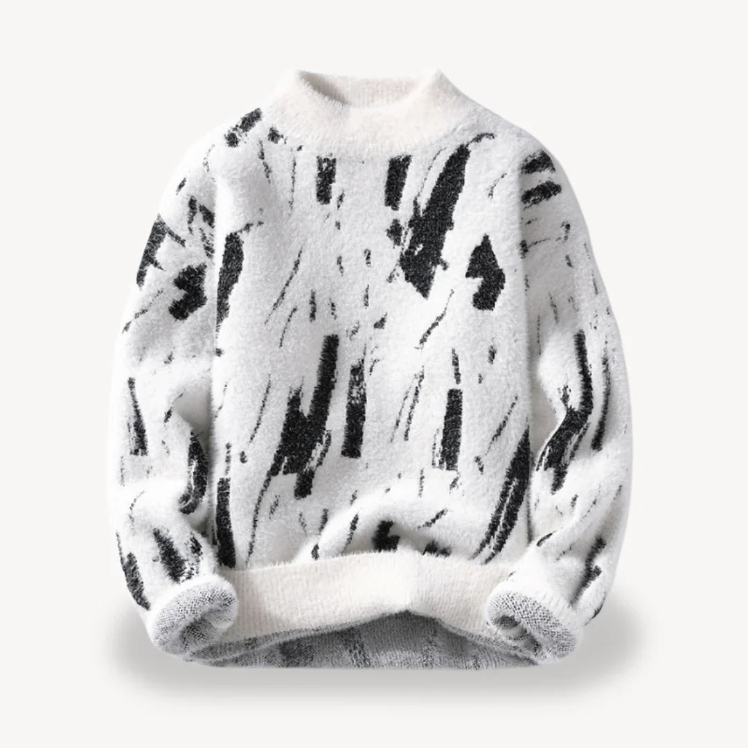 Heren Trui Casual met Koeienpatroon 3