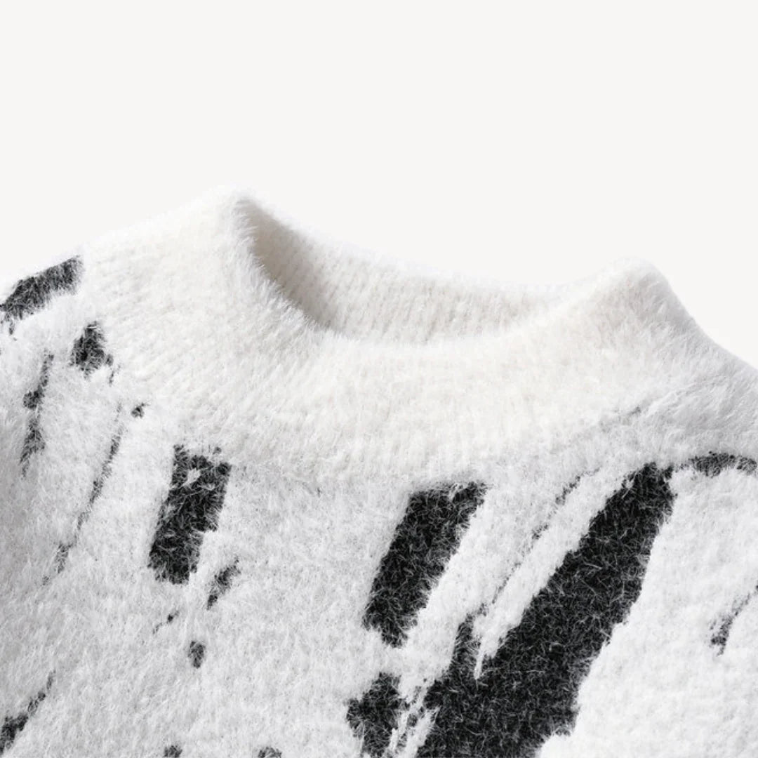 Heren Trui Casual met Koeienpatroon 4